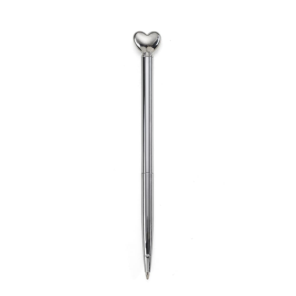 CANETA METAL CORAÇÃO 