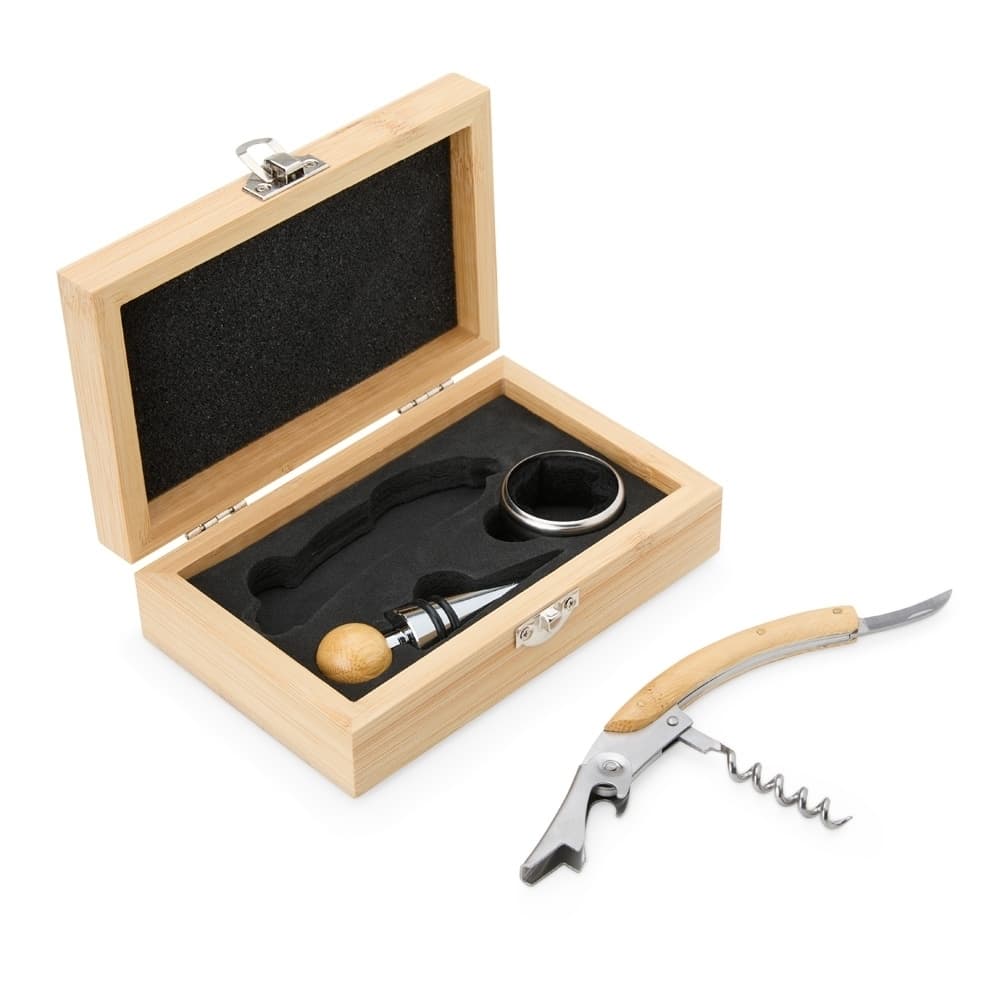KIT VINHO BAMBU 3 PEÇAS