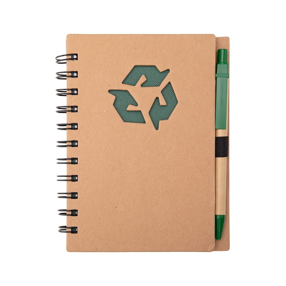 CADERNO ECOLÓGICO COM CANETA